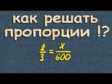 Видео: ПРОПОРЦИЯ 6 класс математика отношения и пропорции