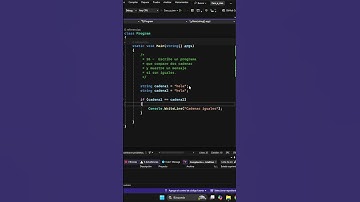 Comparar dos cadenas y mostrar si son iguales con C#