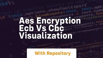 Aes encryption ecb vs cbc visualization