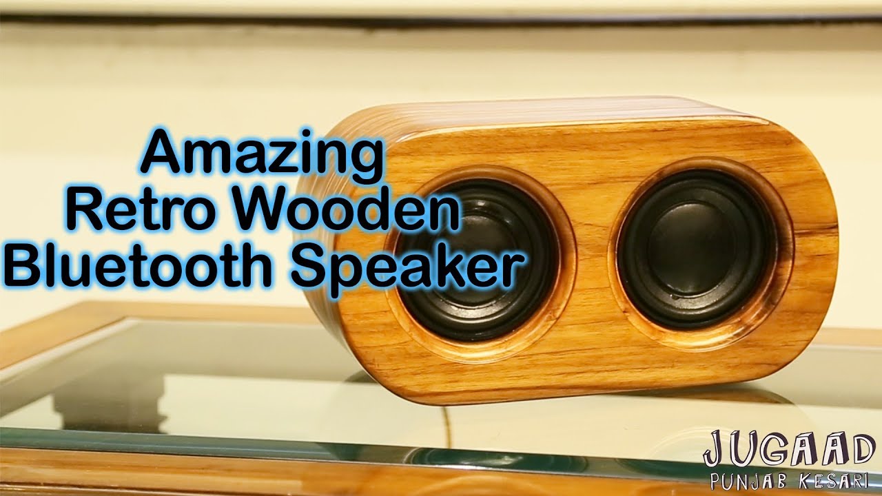retro wooden bluetooth speaker