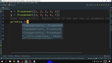 How to use of frozensets in Python