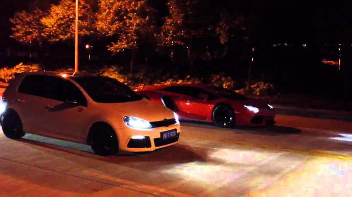 APR Golf R Stage 2+ VS Lamborghini LP700-4, 1/4 de milla