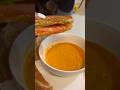 Tomato Basil Soup with grilled cheese