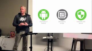 Dave McKelvie introducing Android Things (WHAM)