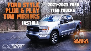 Towing Mirror Upgrade: 2021-2023 Ford F150 Tow Mirrors - Boost Auto
