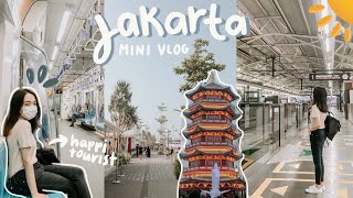 JAKARTA VLOG 🇮🇩 – holiday in indonesia: MTR rides & pantjoran PIK 🚈🌻 [INDO SUB]