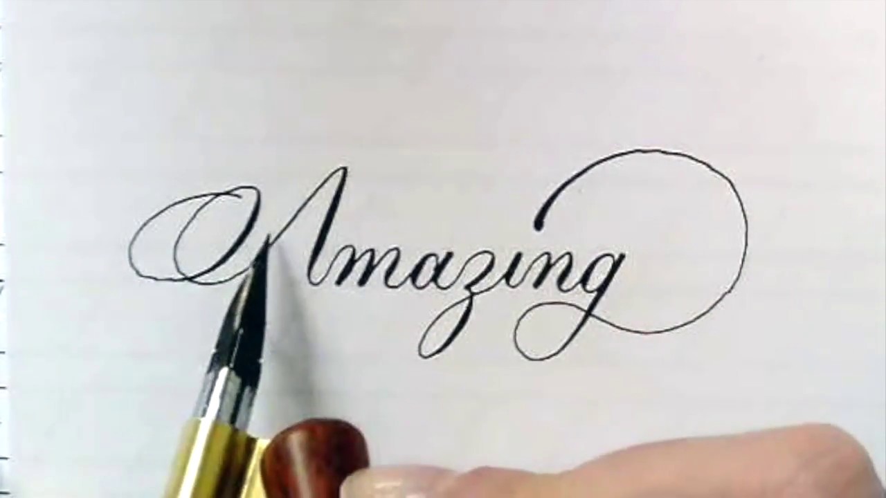 Copperplate Calligraphy Practice YouTube