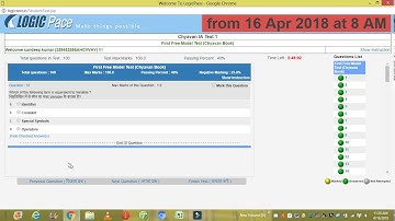 RAJASTHAN INFORMATICS ASSISTANT MOCK TEST COMPLETE-100 QUESTIONS BASED ON CURRENT SYLLABUS (PART-1)