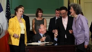 Mayor Bloomberg Presides Over Bill Signing Ceremony