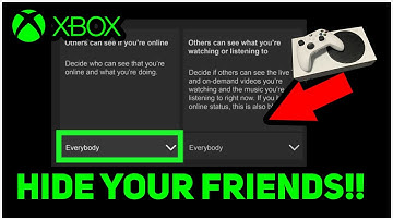 Xbox How to HIDE your Friends!