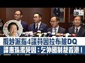 【短片】【有理有據】攬炒派聲稱4議員因拉布被DQ。珠姐反駁:議員不斷向外要求制裁香港，怎算效忠?議員延任史無前例、《基本法》條文不能自動延伸，需人大常委會作決定