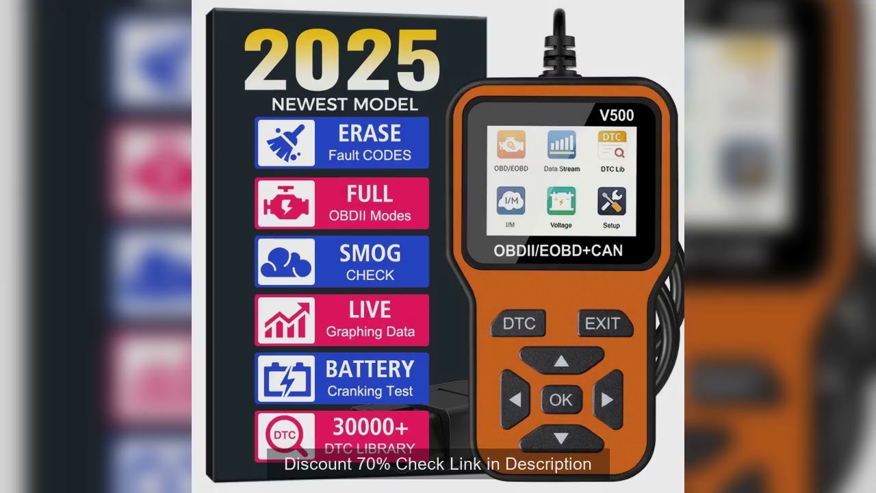 Fault Code Clear Oxygen Sensor Tester Code Reader Car Diagnostic Tools Automotive DTC Lookup Profess