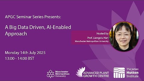 APGC Seminar | Precision Agriculture: A Big Data Driven, AI-Enabled Approach