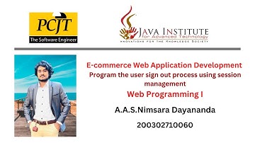 Web project Task 09 | 1st year | Semester 01 | Java Institute | E-commerce Web Application
