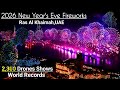 WORLD RECORD New Year 2026 Fireworks Drone Show Ras Al Khaimah