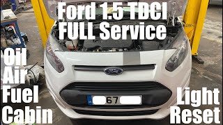 Ford 1.5 TDCI  FULL Service Oil Air Fuel Cabin Filter  Transit Connect XVGA DuraTorq 20152018
