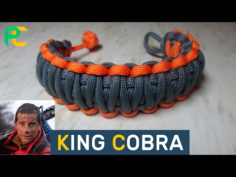 Video: Hoe maak je een Paracord 550 armband zonder gesp (Cobra Stich gevolgd door King Cobra)