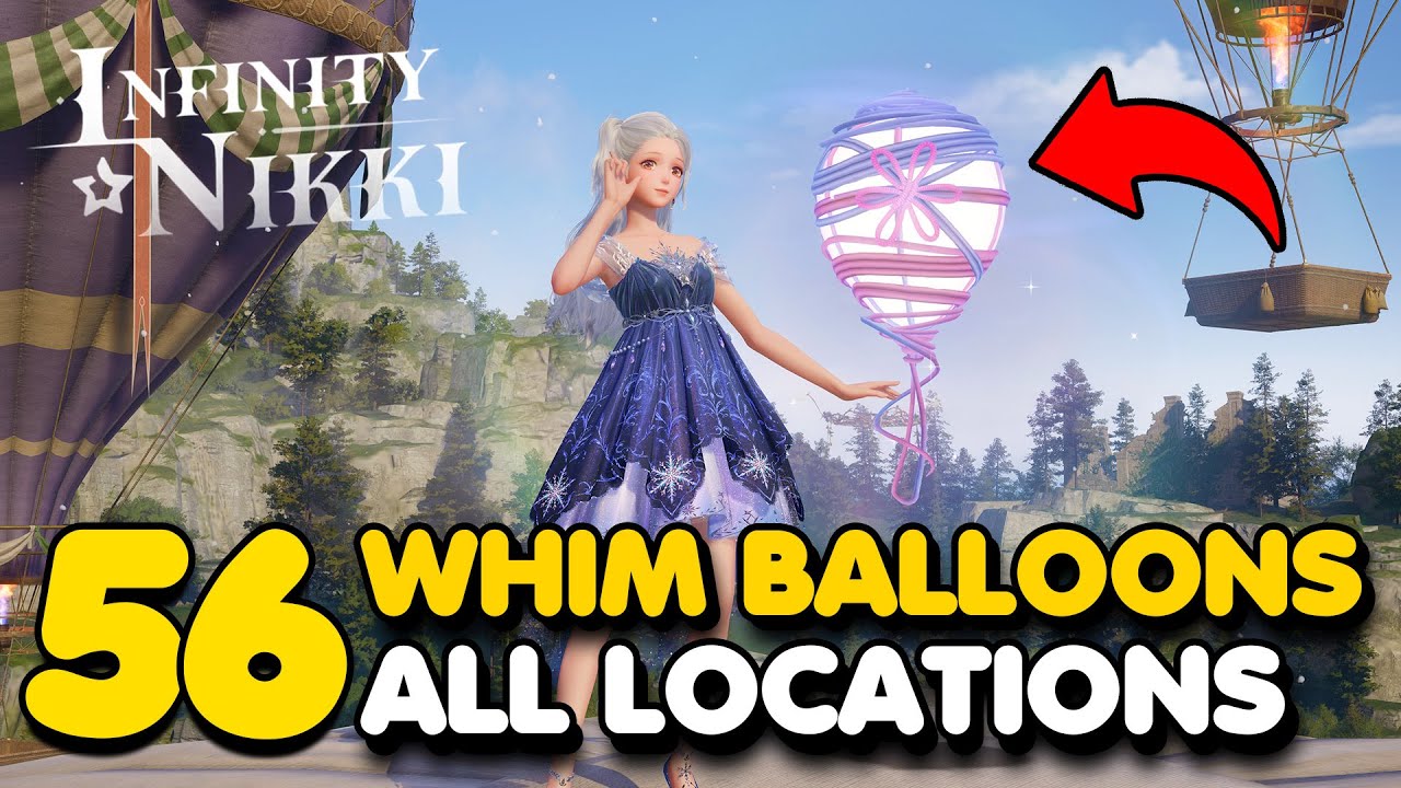 Infinity Nikki All 56 WHIM BALLOON Locations In Firework Isles