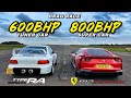 TUNER CAR vs SUPER CAR.. 800HP RWD FERRARI vs 600HP AWD SUBARU