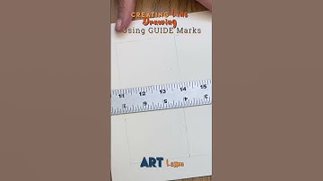 Creating Line Drawing Using Guide Mark! Leave a comment for lesson link #artlesson #highschoolart