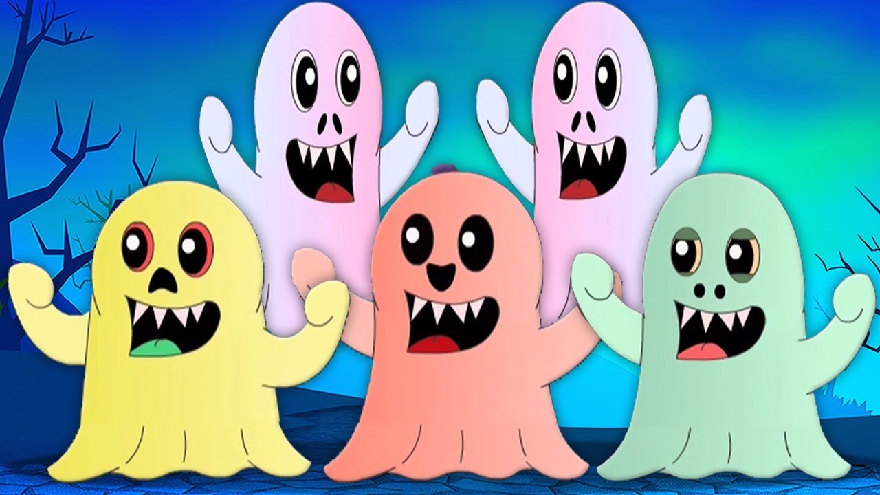 fünf kleines Monster | gruseliges Lied für Kinder | Five Little Monster | Scary Rhymes