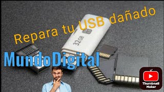 Cómo recuperar una memoria USB Dañado #usbgmidwest #repair #fix #usb #automobile #USBREPAIR