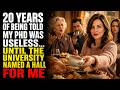 My Mom Called My PhD a Waste at Thanksgiving — The University Just Named a Hall for Me