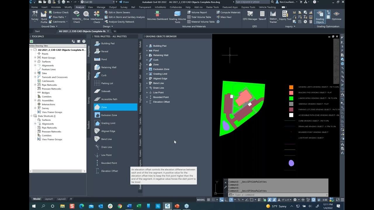 Infrastructure Tuesday: Grading Optimization in Civil 3D 2022 - YouTube