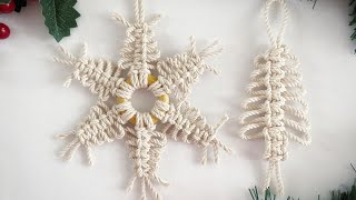 DIY Adornos Navideños en Macramé/DIY Macrame Christmas Ornaments