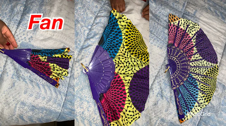 Hand Fan DIY with African fabric|| FloJay CreativityTv