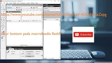 Cara membuat tombol play,pause,stop dan exit di macromedia Flash 8