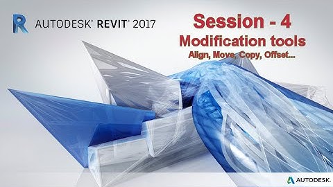 Revit Architecture - Session 4/ Modify tools Align , Move, Copy and Offset.#Revit
