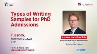 Types of Writing Samples for PhD Admissions