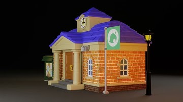 Resident Services | 3D Model | Cycles rendered view
