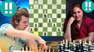 Slighting chess game | Judit Polgar vs Magnus Carlsen 5