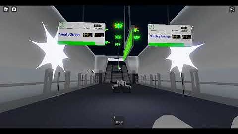 Roblox Automatic Subway - Line 1 & EST 1: Both Platform Timetable Glitched at Meteor Lane 26/10/2021