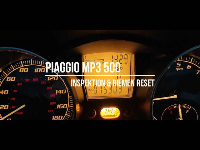 Piaggio MP3 500 Sport Service/Riemen reset