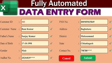 Automated Data Entry Software in Excel | Data Entry in Excel | #dataentry