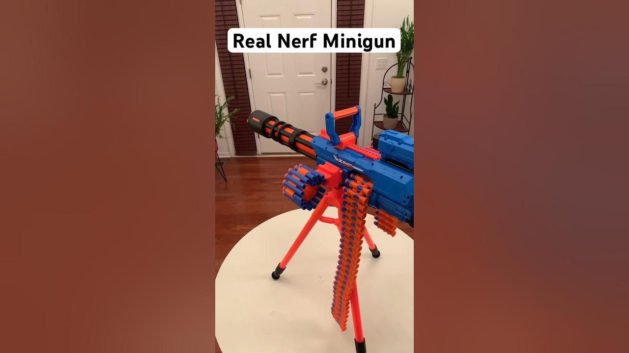 COMPREI uma MINIGUN GRANDE que NÃO É NERF mas É POTENTE 