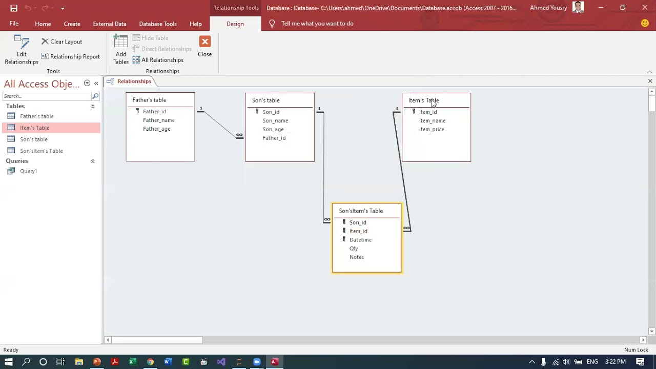 Junction Table in Ms Access YouTube