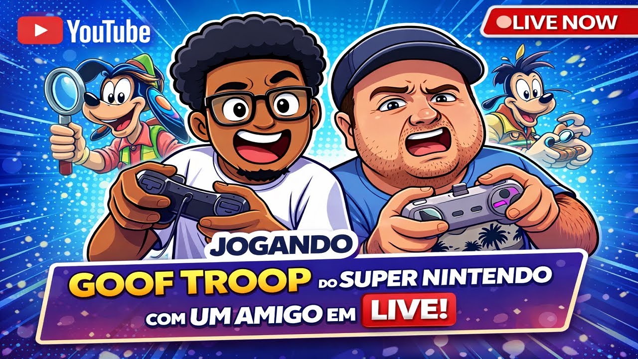 Jogando GOOF TROOP com Amigo no SNES! 🕹️ Nostalgia Total em LIVE