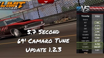 No Limit Drag Racing 2.0: 5.7 Second 1969 Camaro: READ DESCRIPTION (Update 1.2.3)