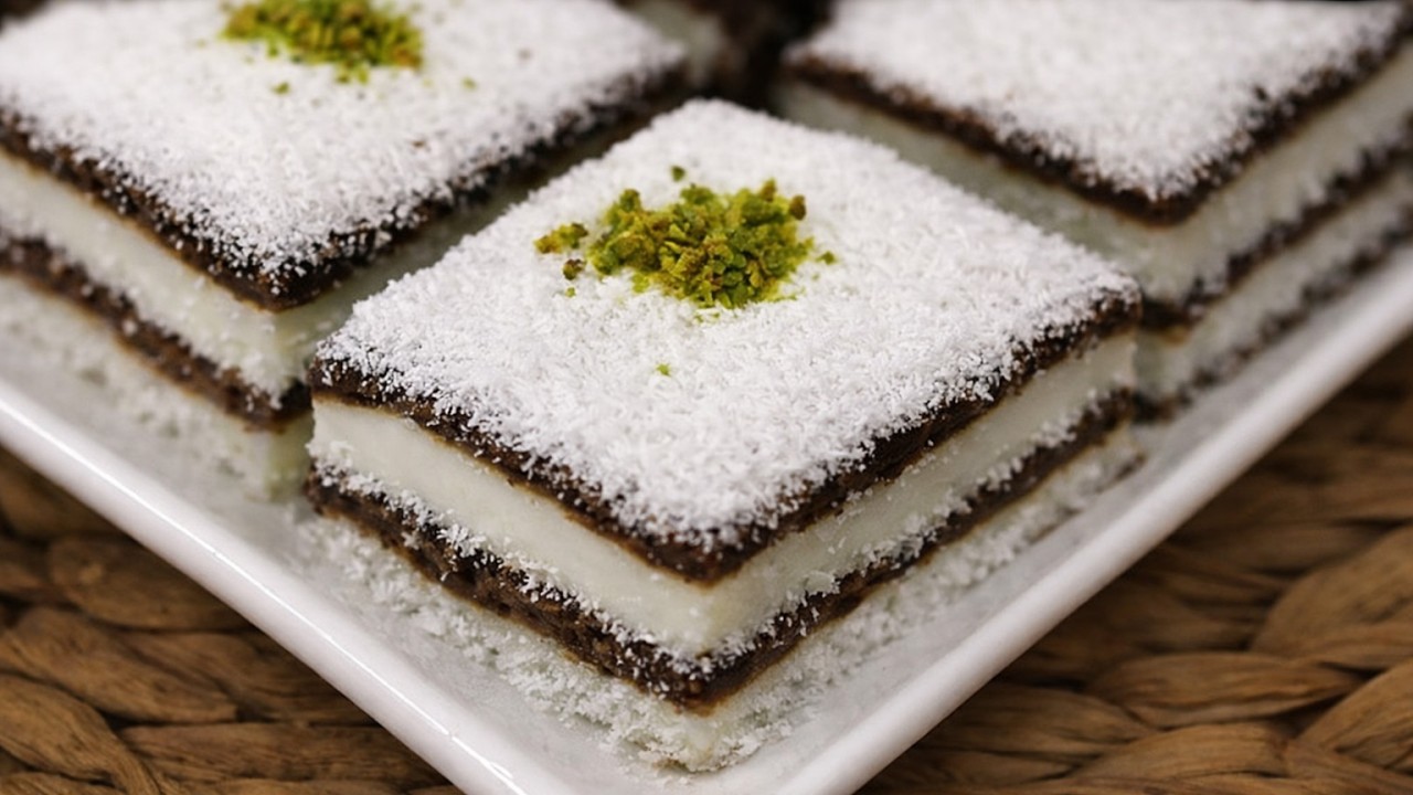 AŞIRI Derecede Lezzetli 😋İki Renkli SÜTLÜ TATLI Tarifi👌