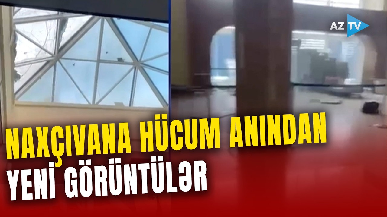 Naxçıvana DRON zərbələri endirildi: hava limanına hücum ANININ ANBAAN GÖRÜNTÜLƏRİ
