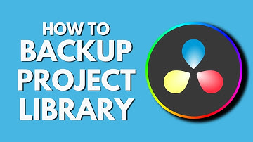 How To Backup Project Library in Davinci Resolve | Don