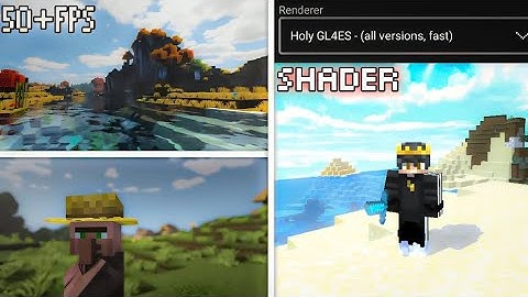 Best Shader For Holy Renderrer | Pojav Launcher 1.8-1.20.4 | No Lag Shader For All version