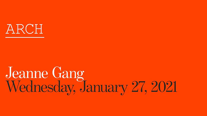 The Weitzman School of Design Presents: Jeanne Gang