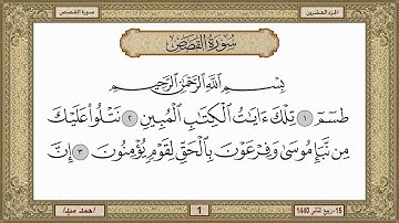 سورة القصص بصوت الشيخ حسن صالح 028