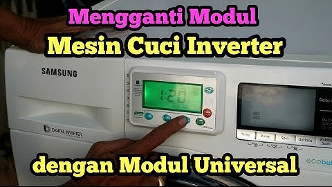 Mengganti Modul Mesin Cuci Front Loading Inverter dengan Modul Universal