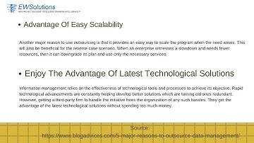 5 Major Reasons To Outsource Data Management